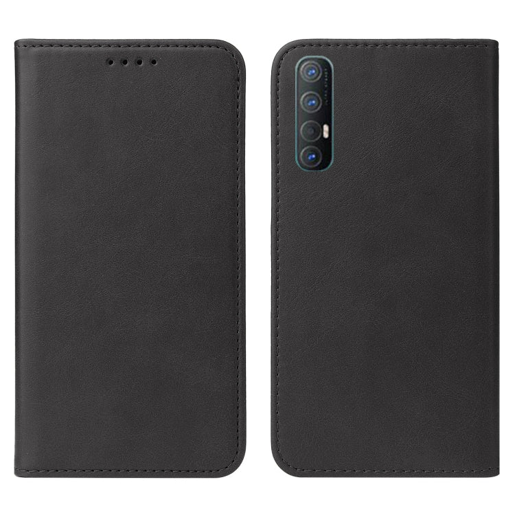 For OPPO Reno3 Magnetic Closure Leather Phone Case