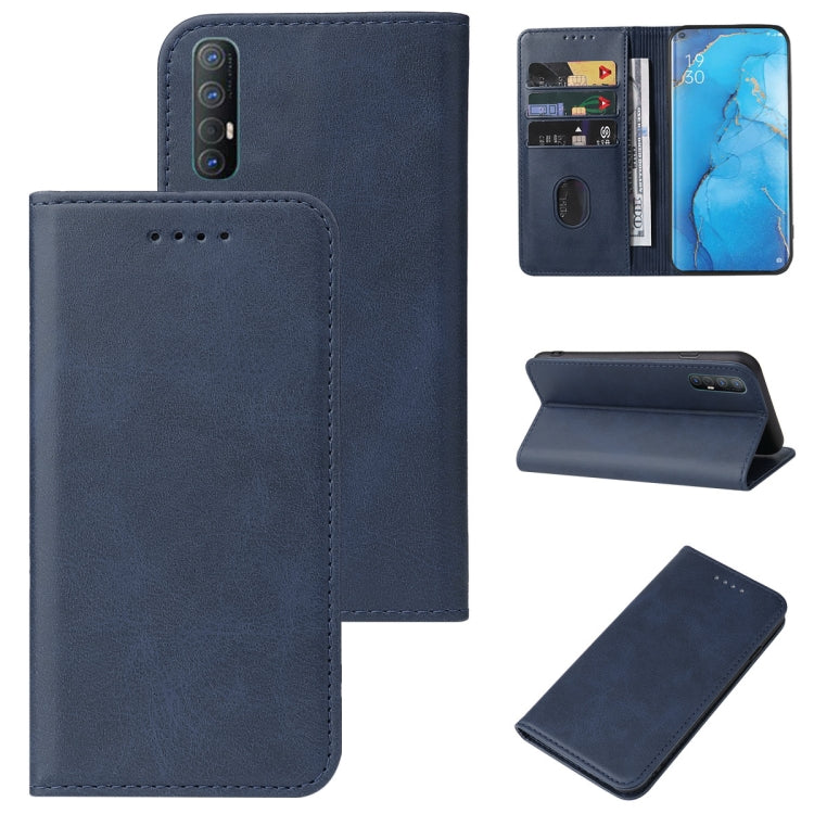 For OPPO Reno3 Magnetic Closure Leather Phone Case