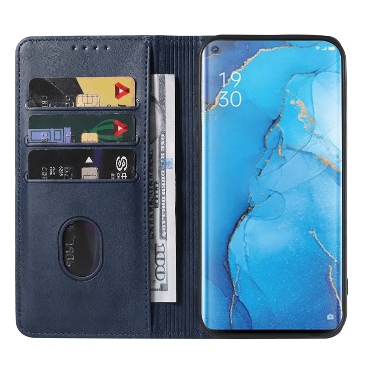 For OPPO Reno3 Magnetic Closure Leather Phone Case