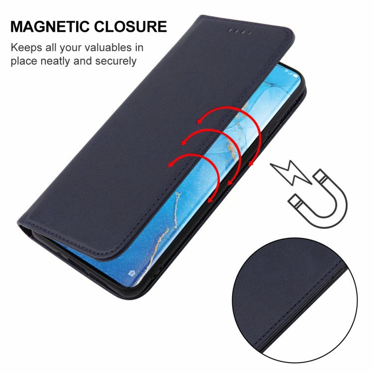 For OPPO Reno3 Magnetic Closure Leather Phone Case