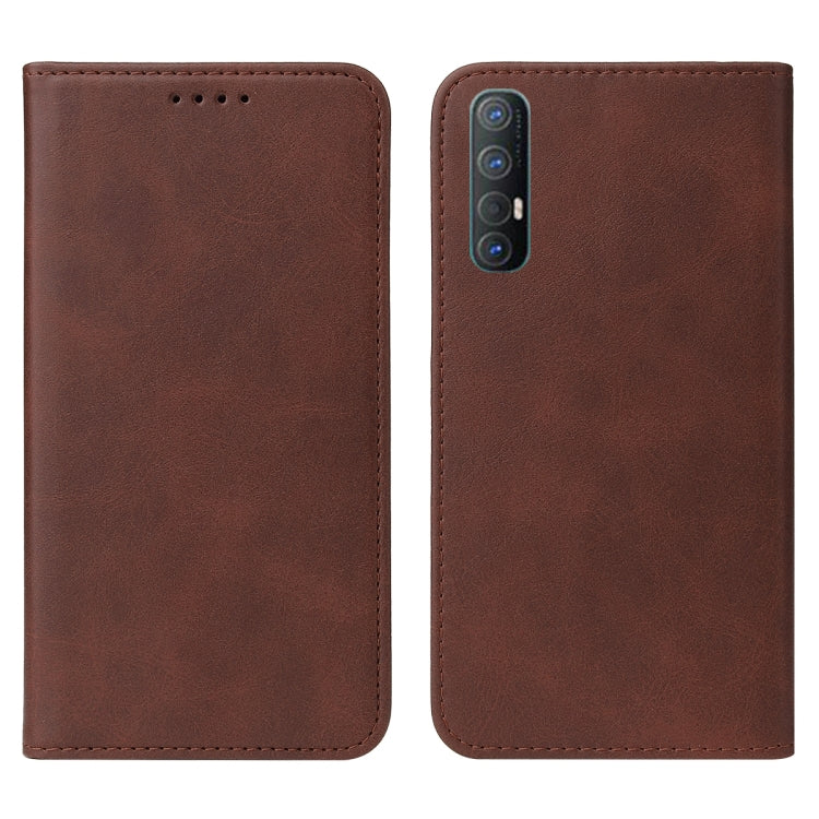 For OPPO Reno3 Magnetic Closure Leather Phone Case