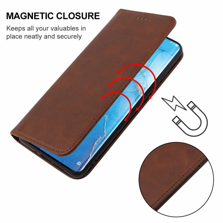 For OPPO Reno3 Magnetic Closure Leather Phone Case