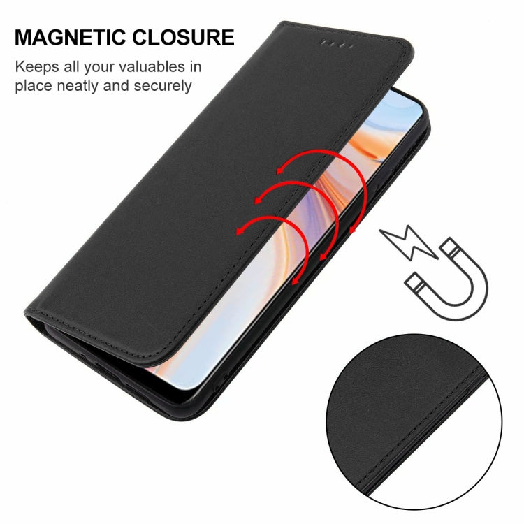 For OPPO Reno4 5G Magnetic Closure Leather Phone Case