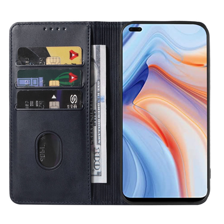For OPPO Reno4 5G Magnetic Closure Leather Phone Case