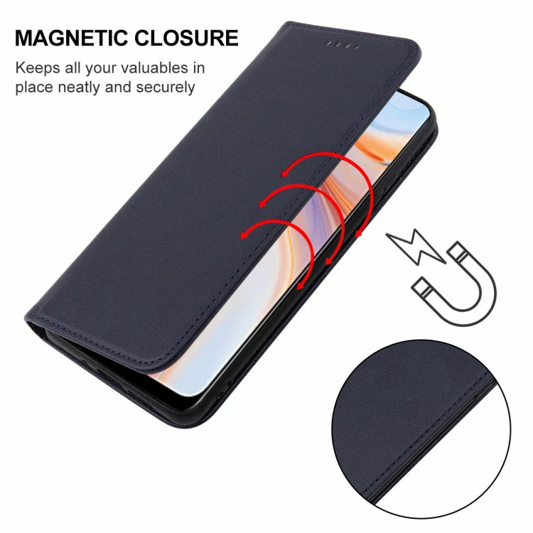 For OPPO Reno4 5G Magnetic Closure Leather Phone Case