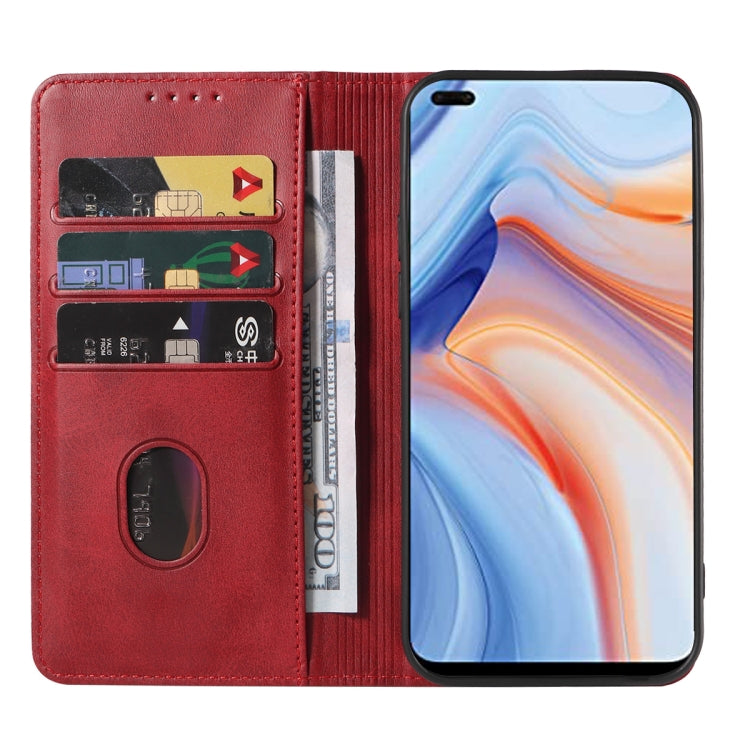 For OPPO Reno4 5G Magnetic Closure Leather Phone Case