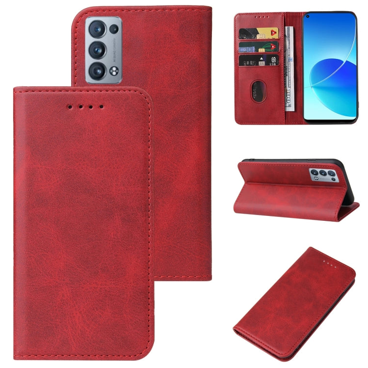 For OPPO Reno6 Pro+ 5G Magnetic Closure Leather Phone Case