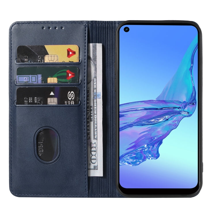 For OPPO A32 Magnetic Closure Leather Phone Case