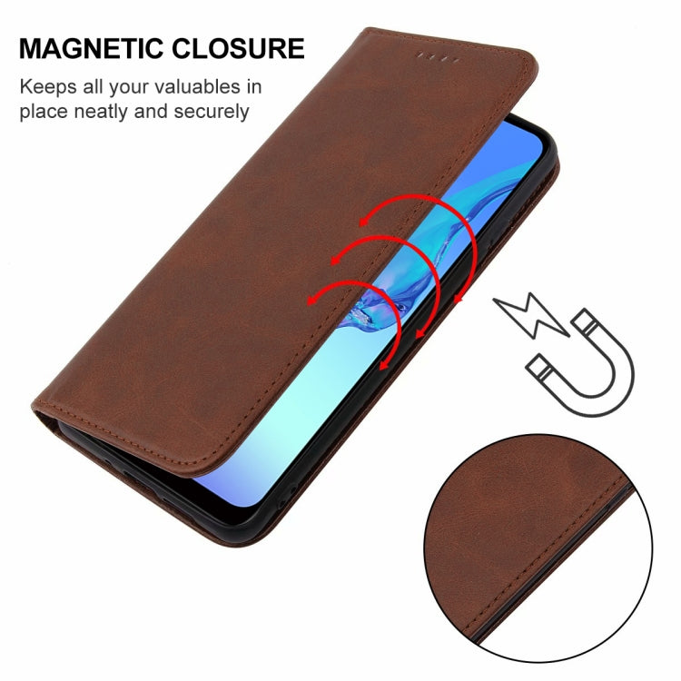 For OPPO A32 Magnetic Closure Leather Phone Case