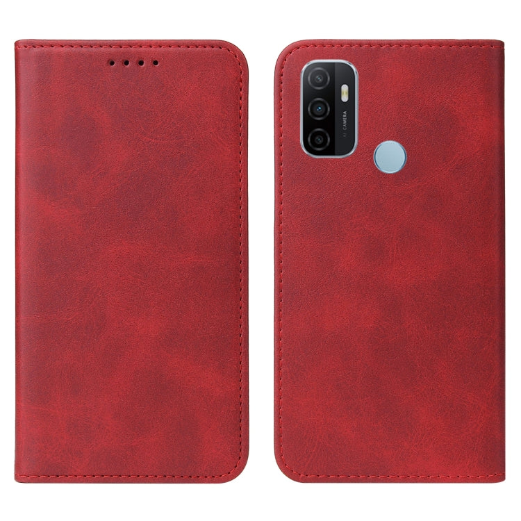 For OPPO A32 Magnetic Closure Leather Phone Case
