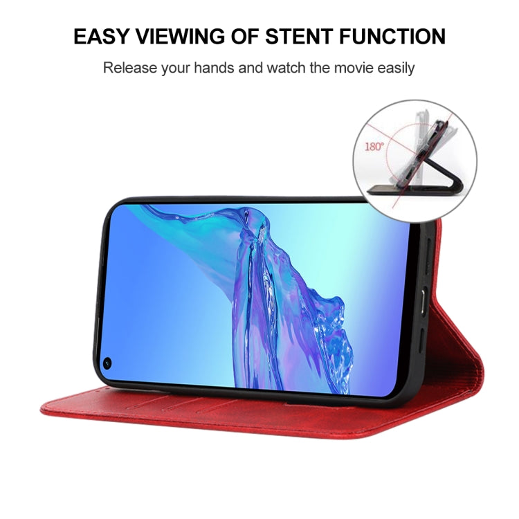 For OPPO A32 Magnetic Closure Leather Phone Case