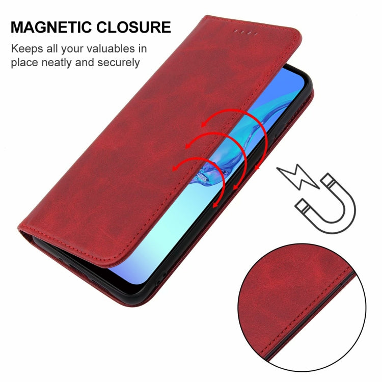 For OPPO A32 Magnetic Closure Leather Phone Case