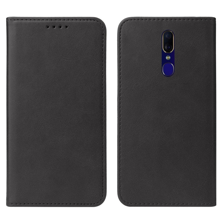 For OPPO F11 Magnetic Closure Leather Phone Case