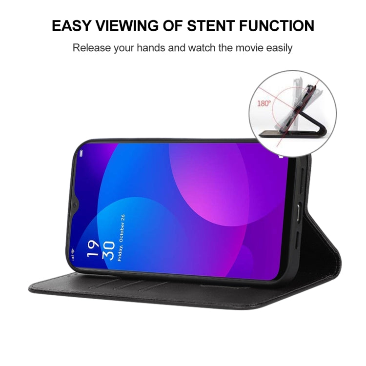 For OPPO F11 Magnetic Closure Leather Phone Case