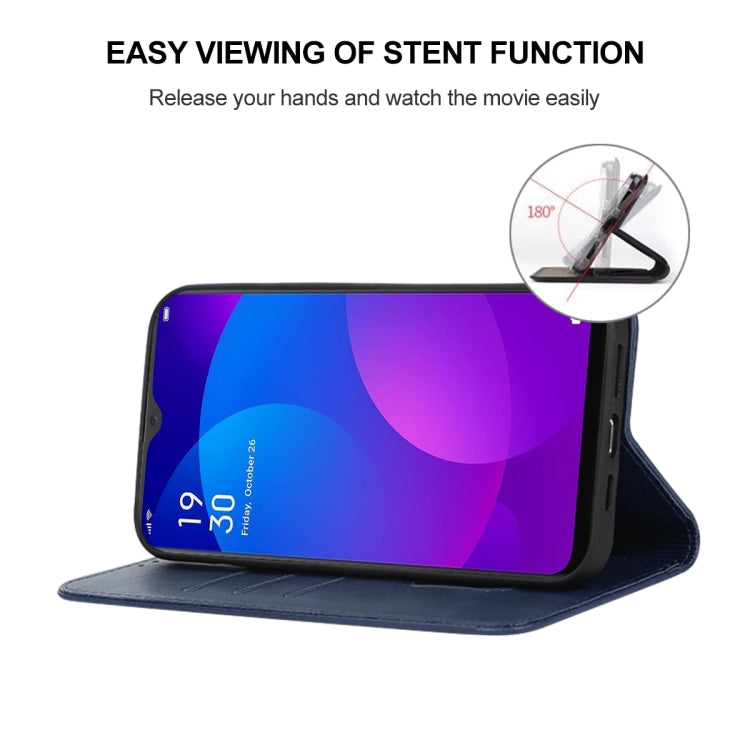 For OPPO F11 Magnetic Closure Leather Phone Case