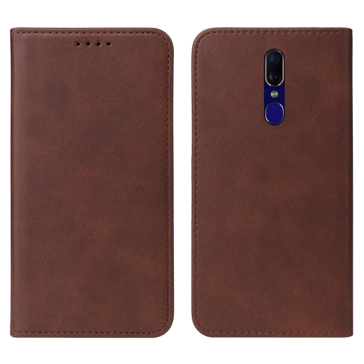 For OPPO F11 Magnetic Closure Leather Phone Case