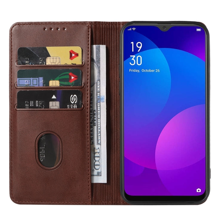 For OPPO F11 Magnetic Closure Leather Phone Case