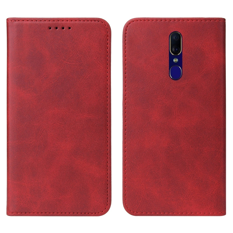 For OPPO F11 Magnetic Closure Leather Phone Case