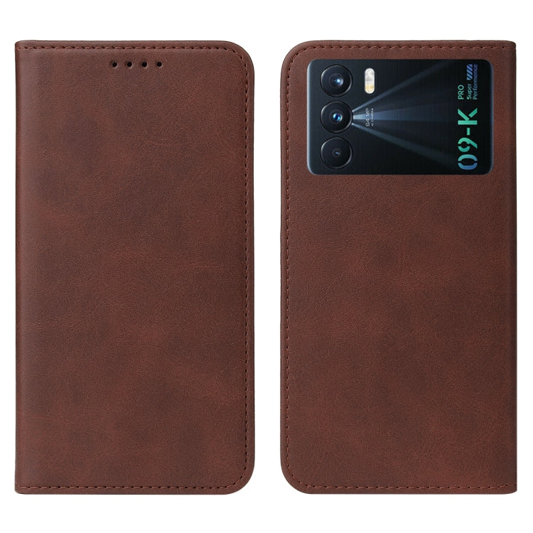 For OPPO K9 Pro Magnetic Closure Leather Phone Case