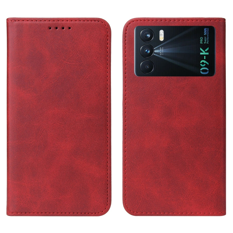 For OPPO K9 Pro Magnetic Closure Leather Phone Case