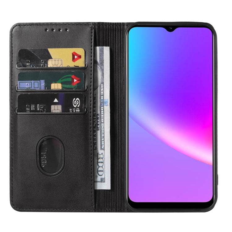 For Realme C25s Magnetic Closure Leather Phone Case