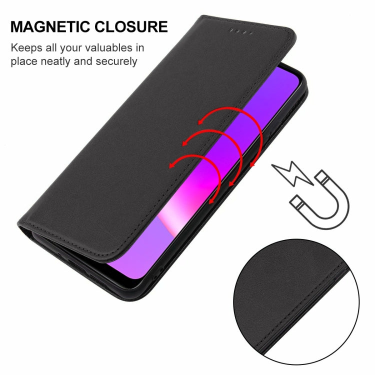 For Realme C25s Magnetic Closure Leather Phone Case