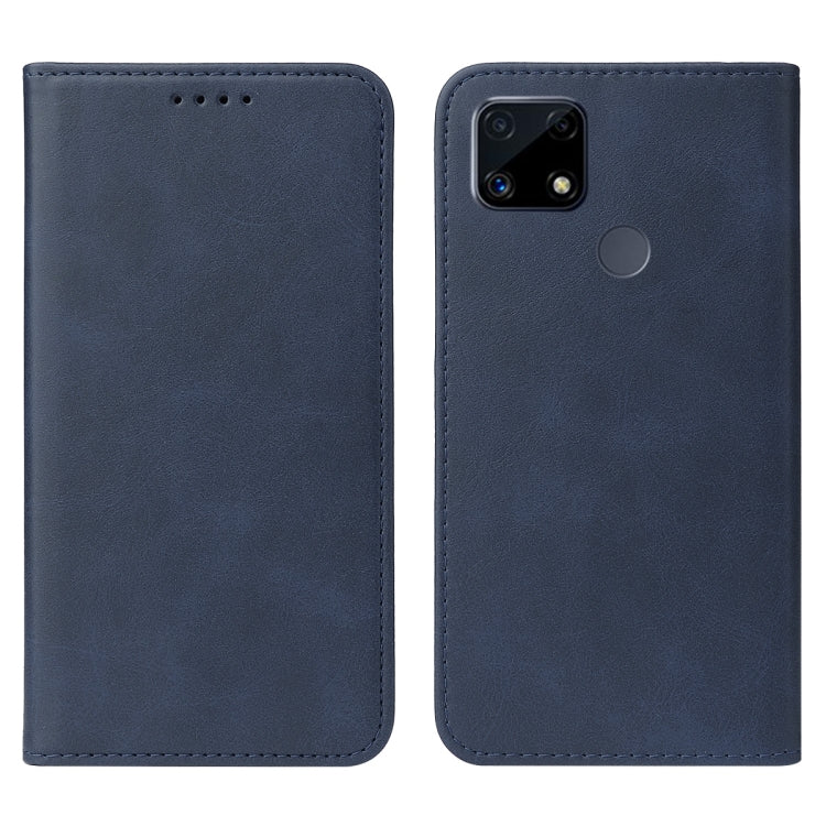 For Realme C25s Magnetic Closure Leather Phone Case
