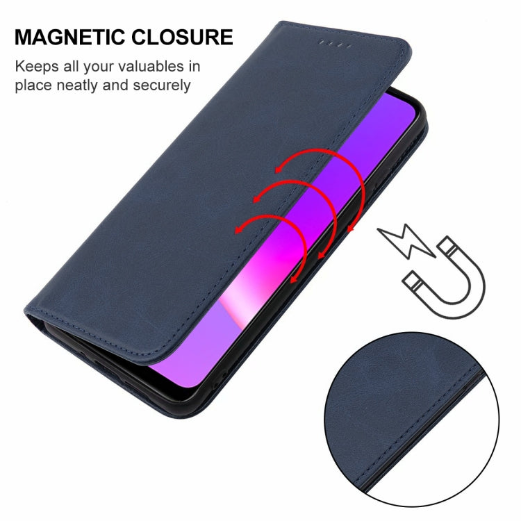 For Realme C25s Magnetic Closure Leather Phone Case