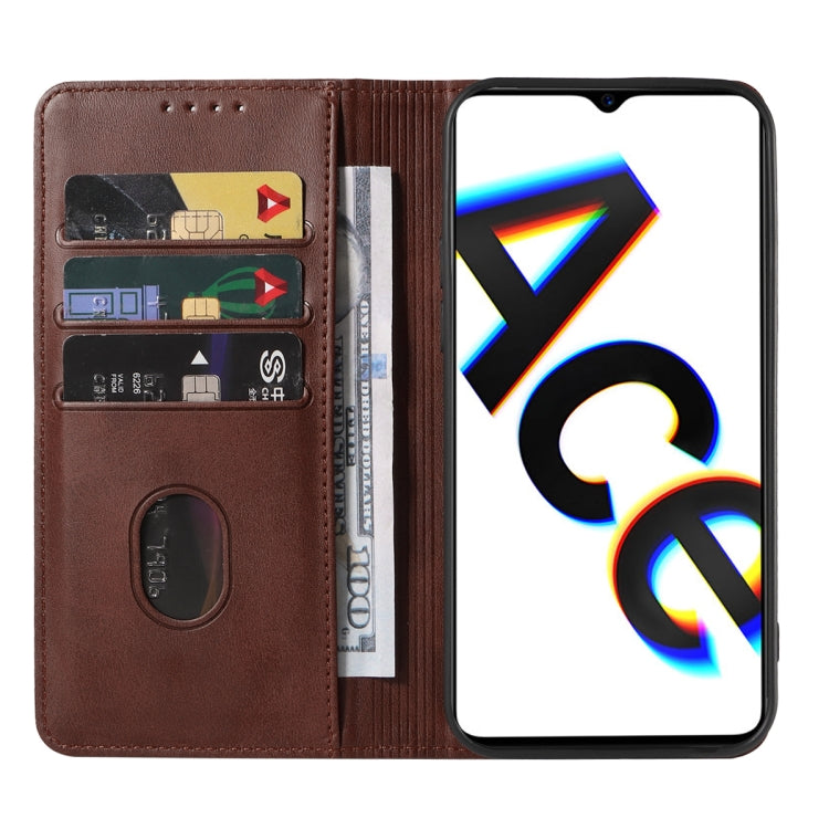 For OPPO Reno Ace Magnetic Closure Leather Phone Case