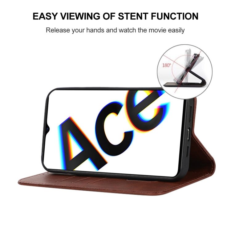 For OPPO Reno Ace Magnetic Closure Leather Phone Case