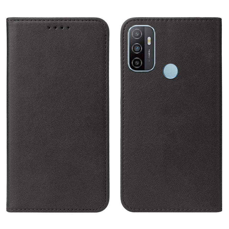 For OPPO A53s Magnetic Closure Leather Phone Case