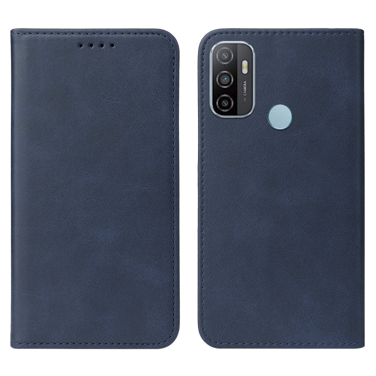 For OPPO A53s Magnetic Closure Leather Phone Case