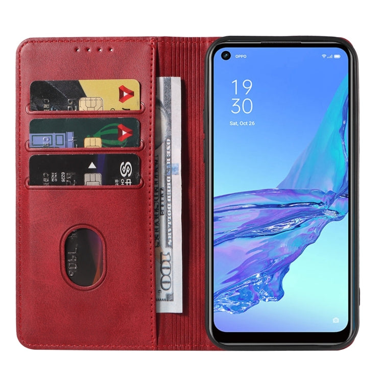 For OPPO A53s Magnetic Closure Leather Phone Case