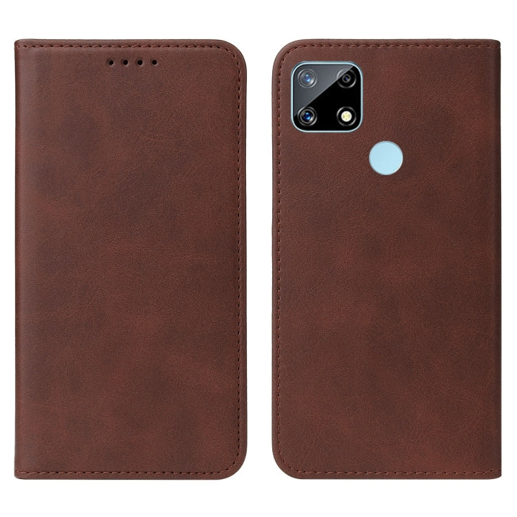 For Realme Narzo 20 Magnetic Closure Leather Phone Case