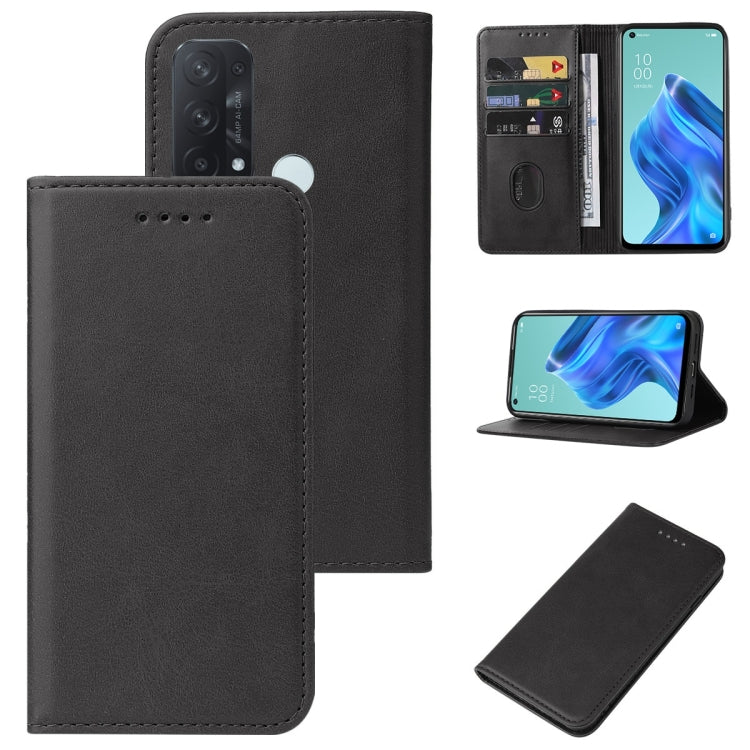 For OPPO Reno5 A Magnetic Closure Leather Phone Case