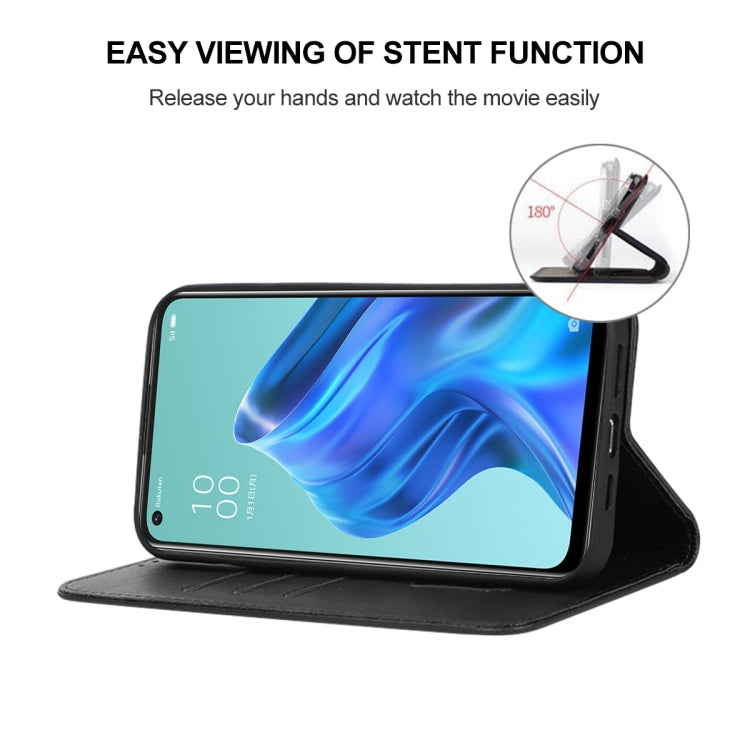 For OPPO Reno5 A Magnetic Closure Leather Phone Case