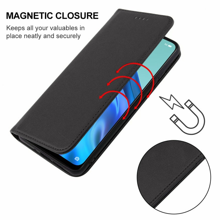 For OPPO Reno5 A Magnetic Closure Leather Phone Case