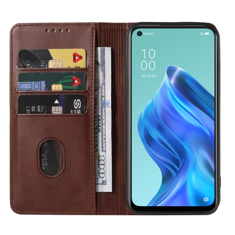 For OPPO Reno5 A Magnetic Closure Leather Phone Case