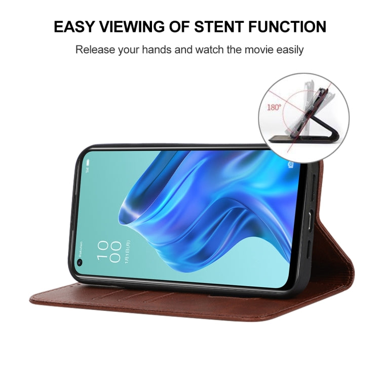 For OPPO Reno5 A Magnetic Closure Leather Phone Case