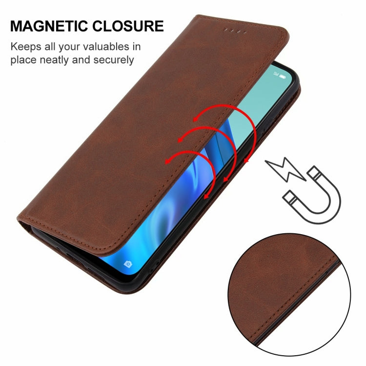 For OPPO Reno5 A Magnetic Closure Leather Phone Case