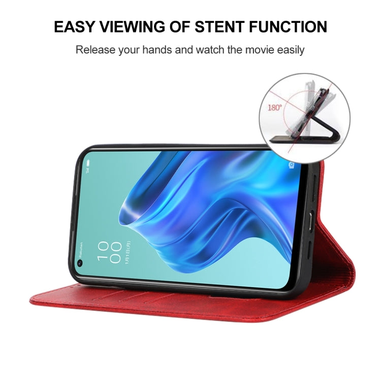 For OPPO Reno5 A Magnetic Closure Leather Phone Case