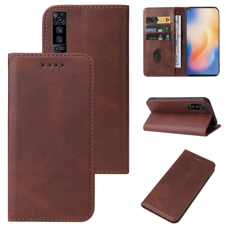 For vivo X50 5G Magnetic Closure Leather Phone Case