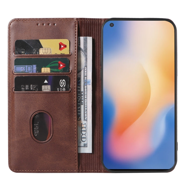 For vivo X50 5G Magnetic Closure Leather Phone Case