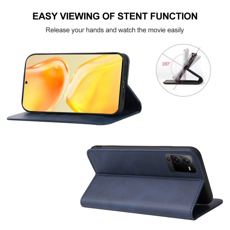 For vivo S15 Magnetic Closure Leather Phone Case