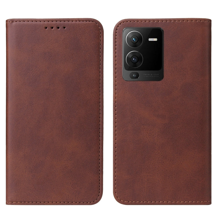 For vivo S15 Magnetic Closure Leather Phone Case