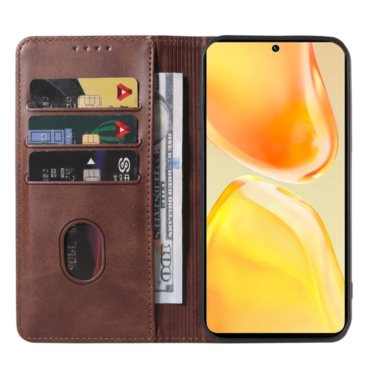 For vivo S15 Magnetic Closure Leather Phone Case