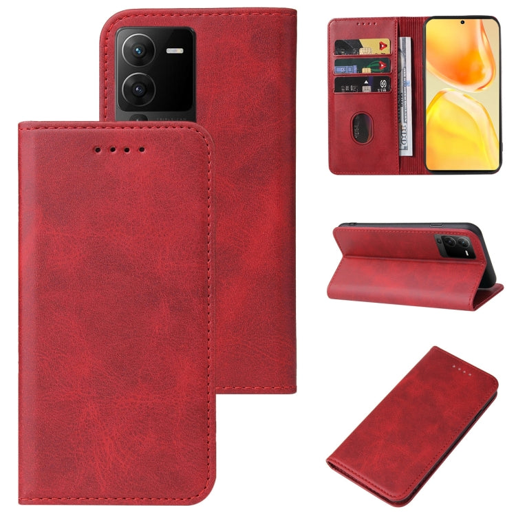 For vivo S15 Magnetic Closure Leather Phone Case