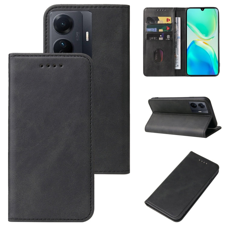 For vivo S15e Magnetic Closure Leather Phone Case