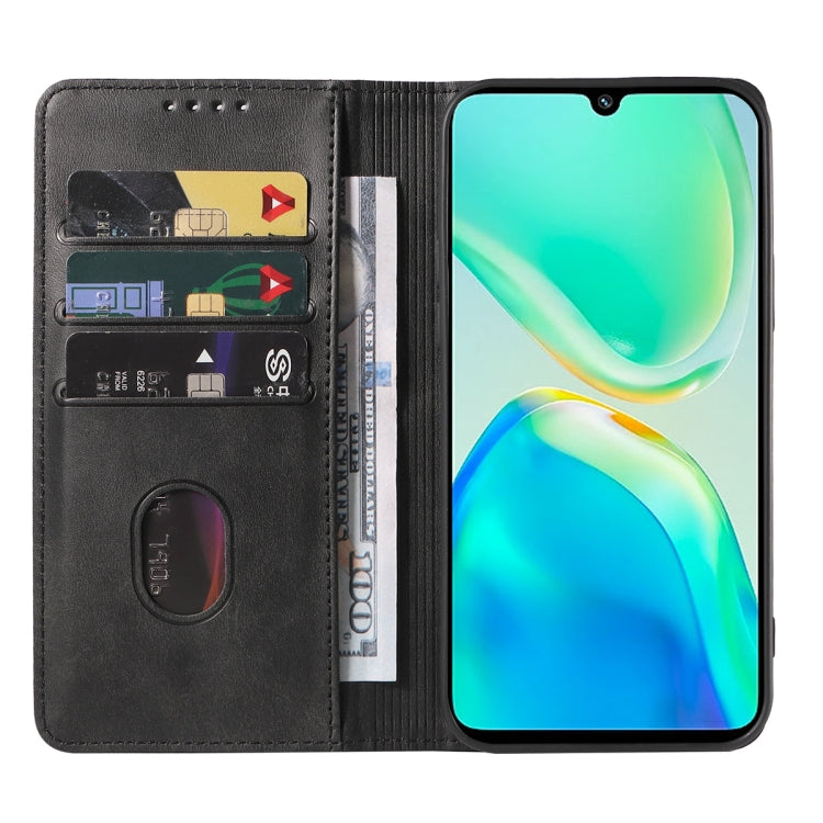 For vivo S15e Magnetic Closure Leather Phone Case