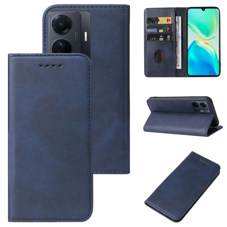 For vivo S15e Magnetic Closure Leather Phone Case